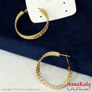 گوشواره استیل مینیمال زنانه مدل حلقه ای  کد GSH151110W