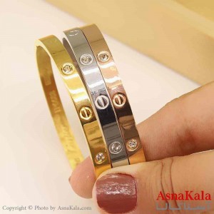 بنگل مینیمال دخترانه استیل 316 مدل کارتیر  کد DSB18812W