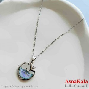 گردنبند زنانه استیل مینیمال مدل دم وال کد GNB161361W