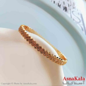 بنگل مینیمال دخترانه استیل 316 مدل فول نگینی  کد DSB18859W