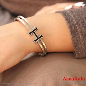 بنگل مینیمال دخترانه استیل 316 مدل هرمس  کد DSB18878W