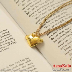 گردنبند ست دونفره  قلب طلایی  کد GNB161378W