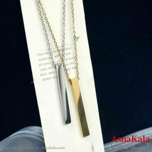 گردنبند ست مردانه و زنانه مکعب عشق اسپرت استیل کد GNB161405W