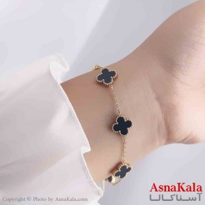 دستبند زنانه پینترستی مدل ونکلیف مشکی کد DSB18911W