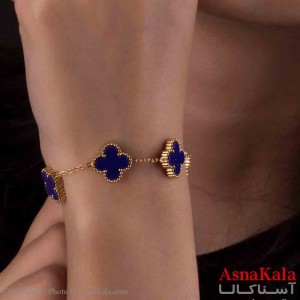 دستبند زنانه پینترستی مدل ونکلیف سرمه ای کد DSB18916W