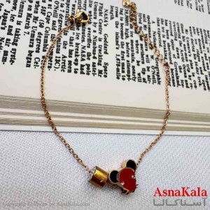 دستبند دخترانه پینترستی استیل مدل موشی کد DSB18961W
