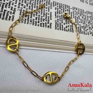 دستبند دخترانه پینترستی استیل مدل هرمس کد DSB18966W