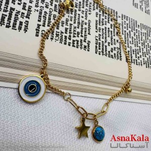 دستبند دخترانه پینترستی استیل مدل ستاره کد DSB18997W