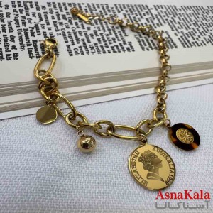 دستبند دخترانه پینترستی استیل مدل کارتیر الیزابت کد DSB181011W