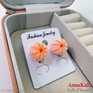 گوشواره استیل فانتزی زنانه مدل نارنگی کد GSH151218W