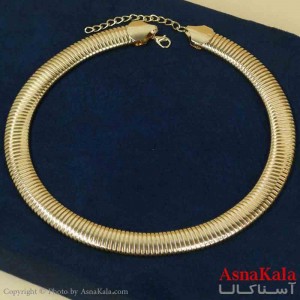 گردنبند طوق دخترانه پینترستی استیل مدل ماری طلایی کد GNB161465W