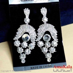 گوشواره استیل شیک زنانه مدل جواهری کد GSH151294W