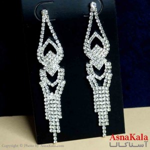 گوشواره استیل شیک زنانه مدل جواهری کد GSH151295W