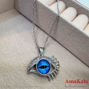 گردنبند دخترانه پینترستی استیل مدل چشم کد GNB161502W
