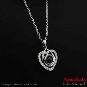 گردنبند تلسکوپی دوستت دارم به صد زبان دنیا طرح قلب  کد GNB161559W