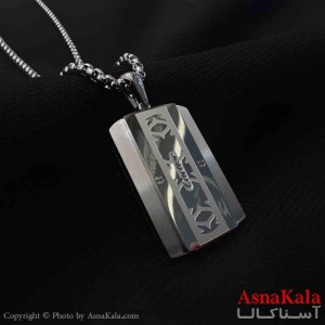 گردنبند مردانه و پسرانه استیل مدل کارتیر کد GNB161583W