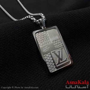 گردنبند مردانه و پسرانه استیل مدل لویس ویتون کد GNB161586W