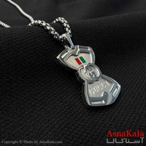 گردنبند مردانه و پسرانه استیل مدل گوچی کد GNB161587W