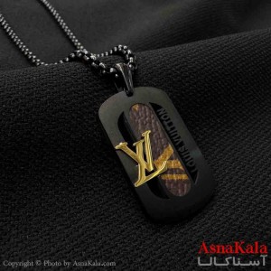 گردنبند مردانه و پسرانه استیل مدل لویی ویتون کد GNB161603W