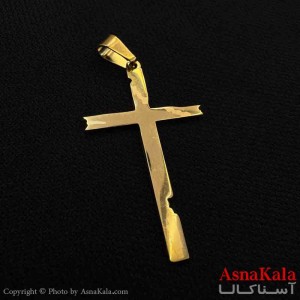 آویز گردنبند مردانه طرح صلیب کد GNB161622W