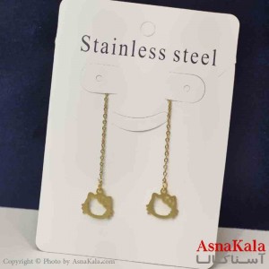 گوشواره دخترانه مدل ایرکاف کیتی بخیه استیل 316 کد GSH151452W