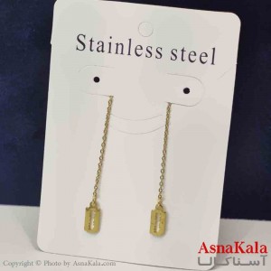 گوشواره دخترانه مدل ایرکاف تیغ بخیه استیل 316 کد GSH151456W