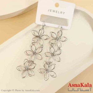 گوشواره استیل مینیمال دخترانه مدل گل کد GSH151491W