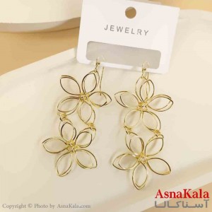 گوشواره استیل مینیمال دخترانه مدل گل کد GSH151504W