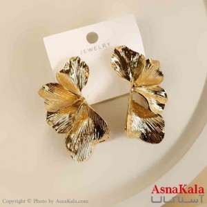 گوشواره استیل مینیمال دخترانه مدل دفرمه کد GSH151505W