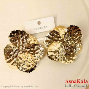 گوشواره استیل مینیمال دخترانه مدل طلایی کد GSH151507W