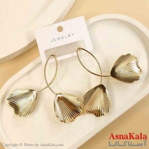 گوشواره استیل مینیمال دخترانه مدل برگ  کد GSH151511W
