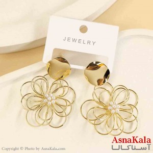 گوشواره استیل مینیمال دخترانه مدل گل کد GSH151513W