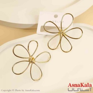 گوشواره استیل مینیمال دخترانه مدل گل کد GSH151516W