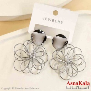 گوشواره استیل مینیمال دخترانه مدل گل کد GSH151528W