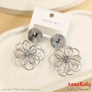 گوشواره استیل مینیمال دخترانه مدل گل  کد GSH151533W