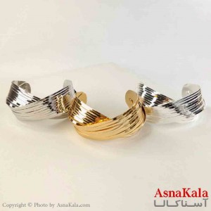 بنگل مینیمال دخترانه استیل مدل پیچی کد DSB181074W