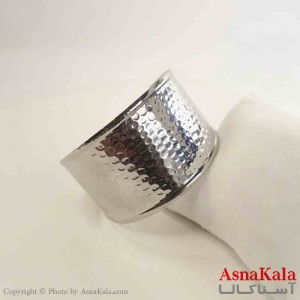 بنگل مینیمال طرحدار نقره ای
