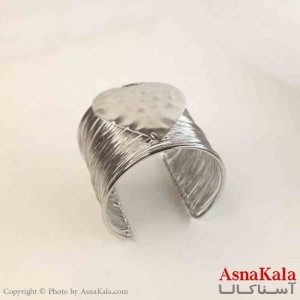 بنگل مینیمال دخترانه استیل مدل حصیری کد DSB181079W