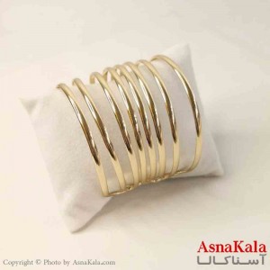 بنگل مینیمال دخترانه استیل مدل طلایی  کد DSB181089W