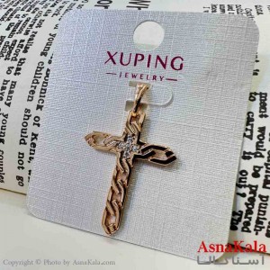 آویز ژوپینگ مینیمال دخترانه مدل صلیب طرحدار کد GNB161641W