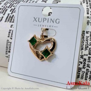 آویز ژوپینگ مینیمال دخترانه مدل قلب نگینی کد GNB161648W