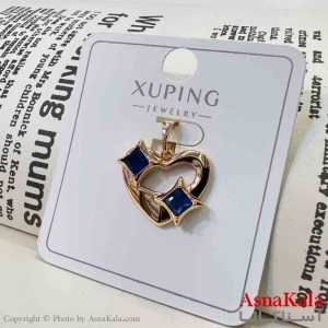 آویز ژوپینگ مینیمال دخترانه مدل قلب نگینی کد GNB161649W