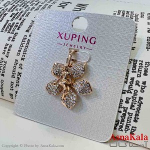 آویز ژوپینگ مینیمال دخترانه مدل گل نگینی کد GNB161672W