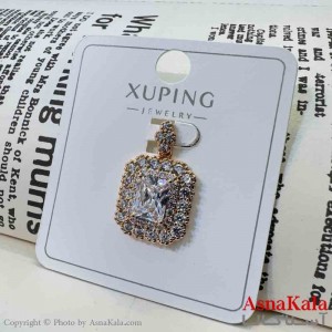 آویز ژوپینگ مینیمال دخترانه مدل مربع نگینی کد GNB161673W