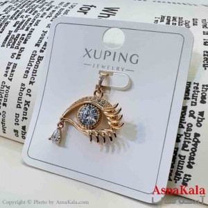 آویز ژوپینگ مینیمال دخترانه مدل چشم نگینی کد GNB161674W