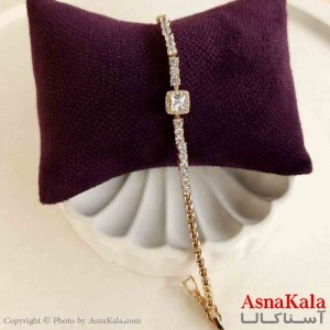 دستبند زنانه ژوپینگ پینترستی مدل نگینی کد DSB181102W