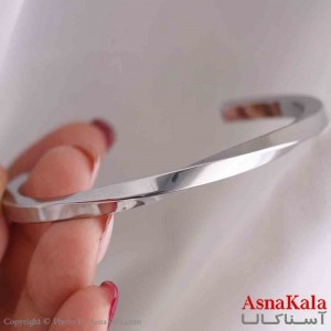 بنگل اسپرت استیل 316 مدل پیچی نقره ای کد DSB181145W