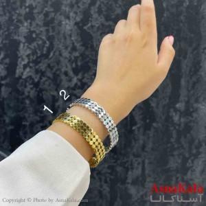 بنگل دخترانه پینترستی استیل سه لاین دایره مدرن کد DSB181170W