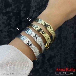 بنگل دخترانه پینترستی استیل طرح دولاین موجدار کد DSB181258W