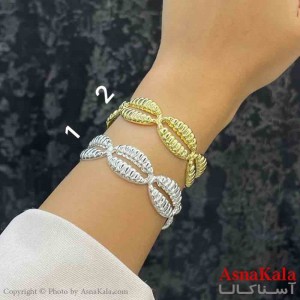 بنگل دخترانه پینترستی استیل طرح صدف کد DSB181264W